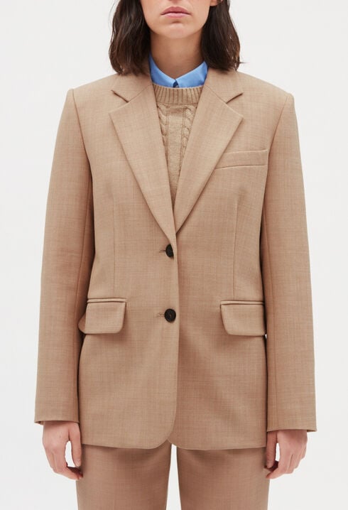 Beige suit jacket