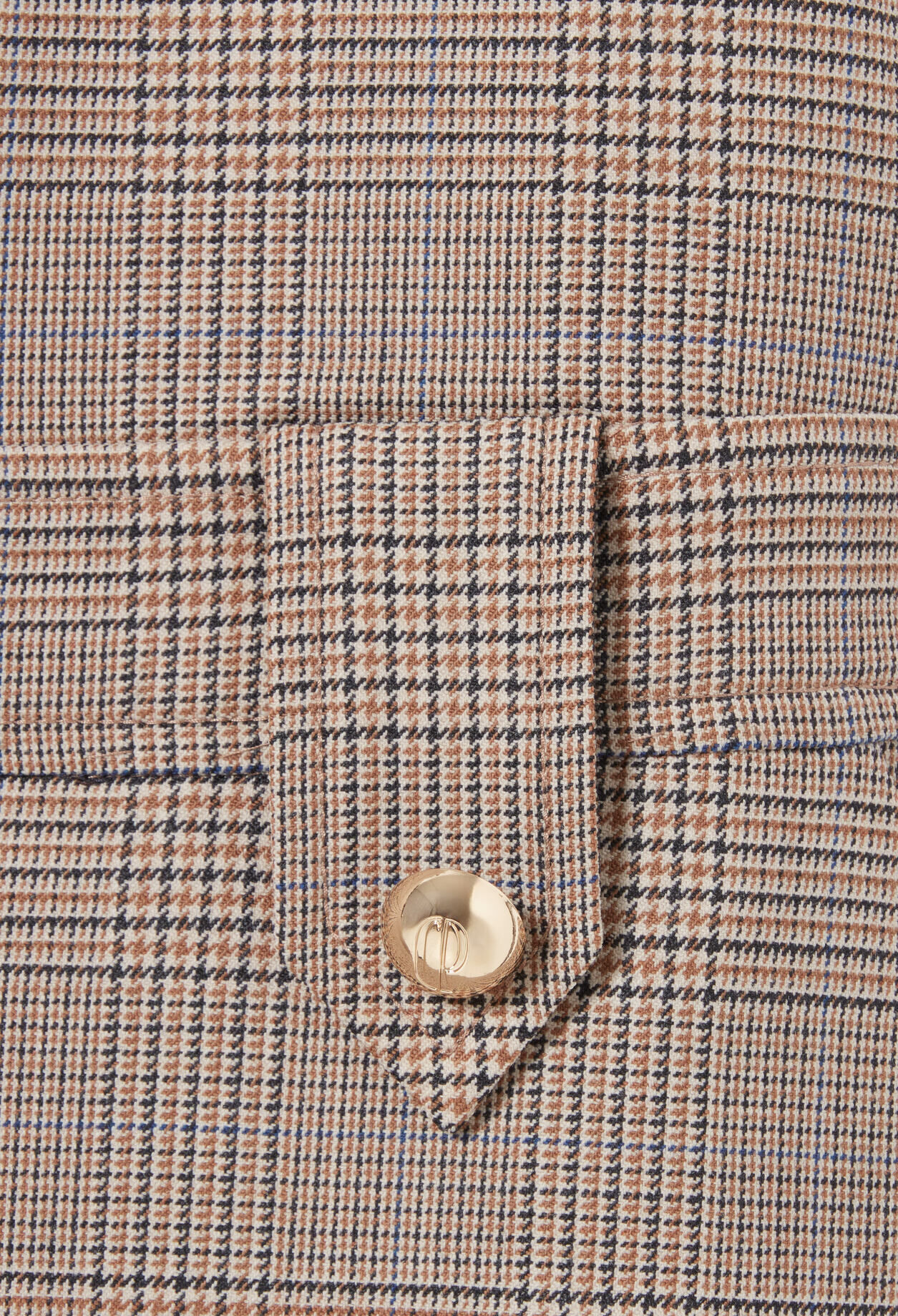 Checked dungaree playsuit
