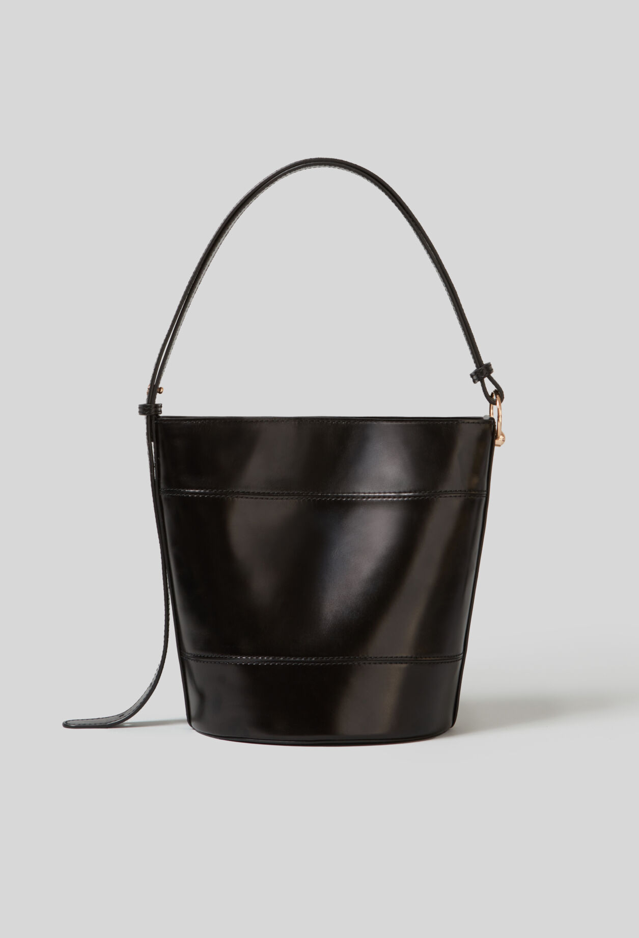 Solveig leather bucket bag
