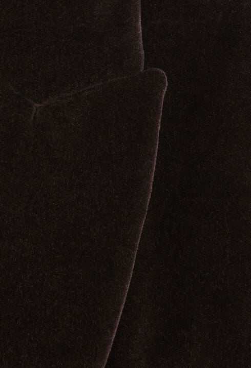 Chocolate velvet suit jacket