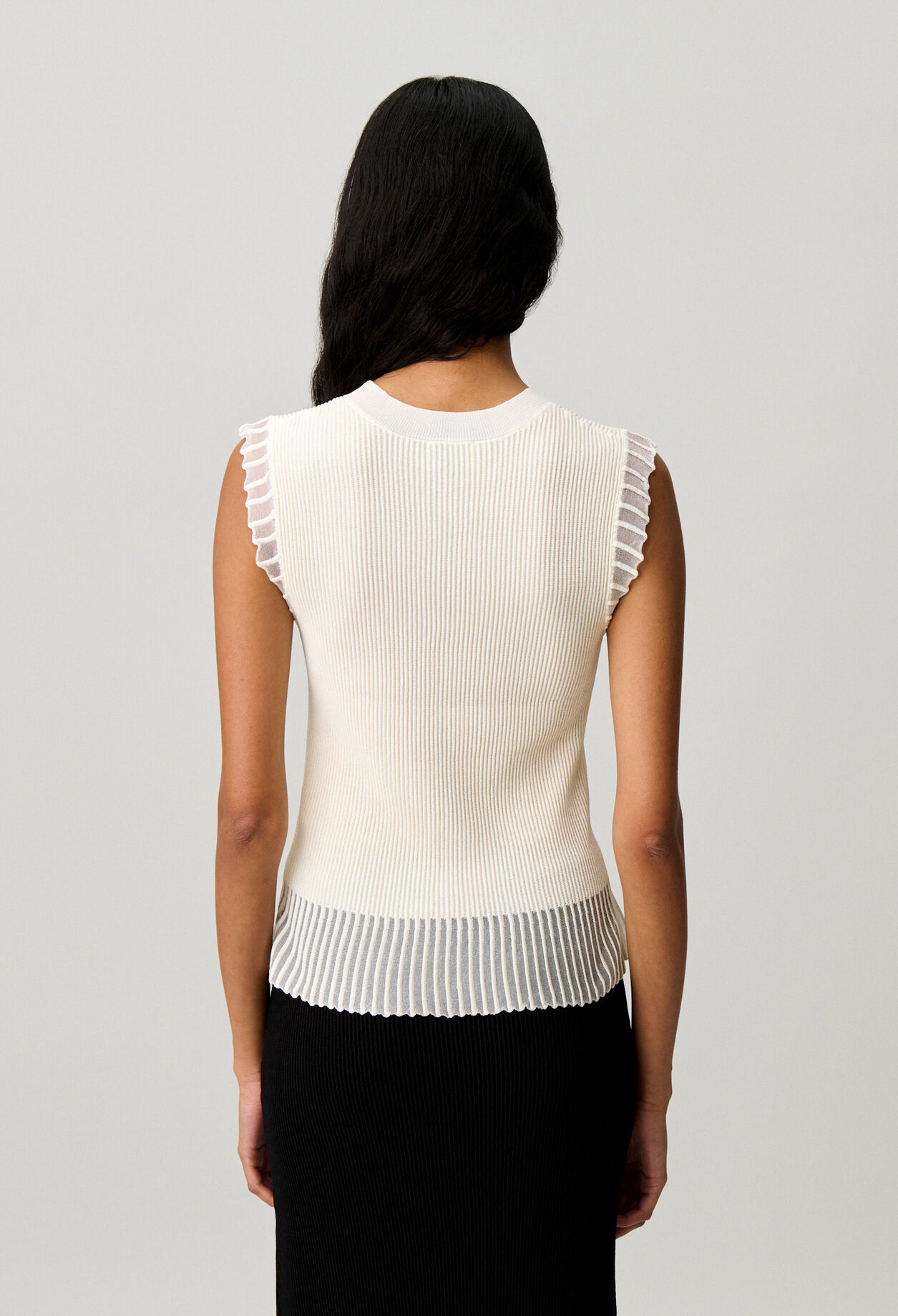 High neck knit top