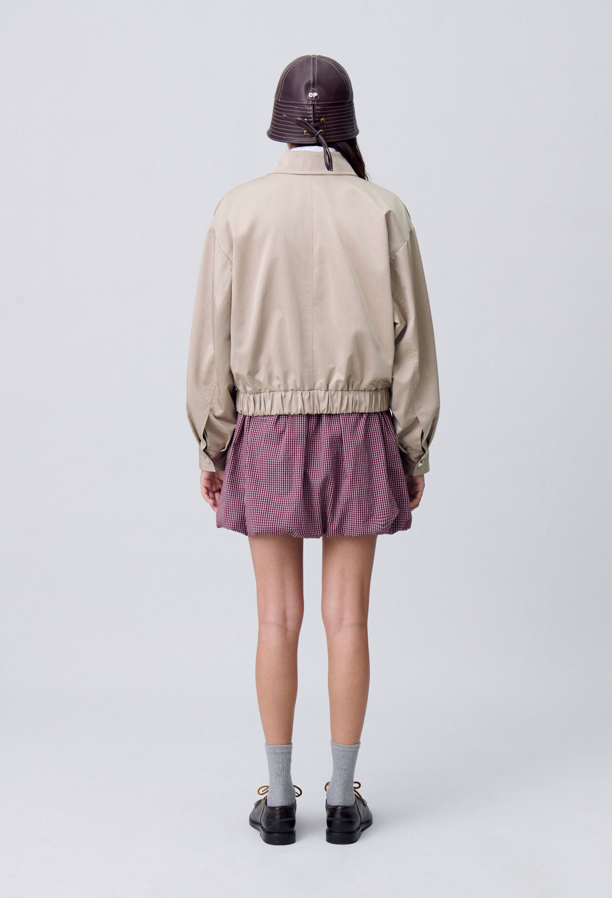 Oversized zip-up jacket