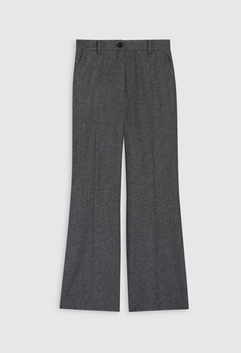 Heather grey flared trousers