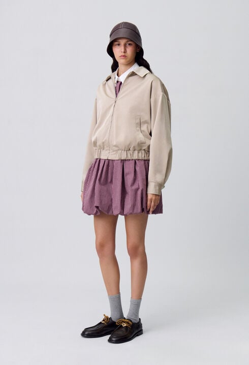 Oversized zip-up jacket