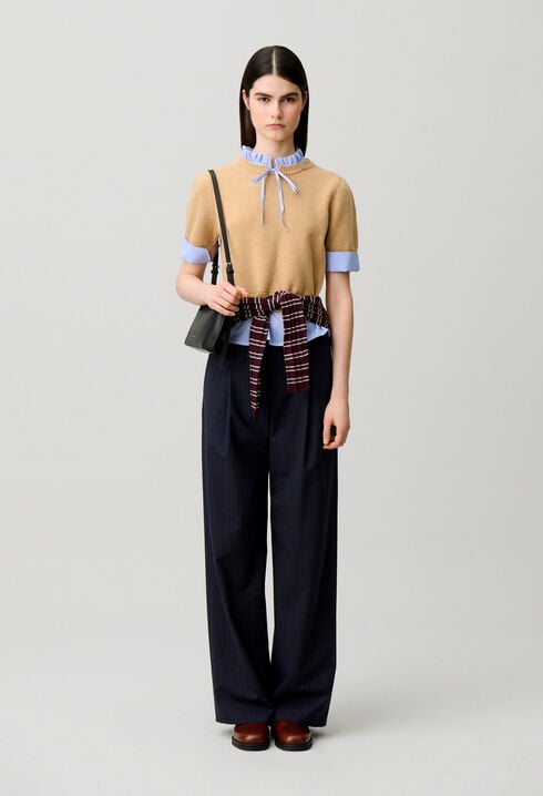 Striped wool jumper