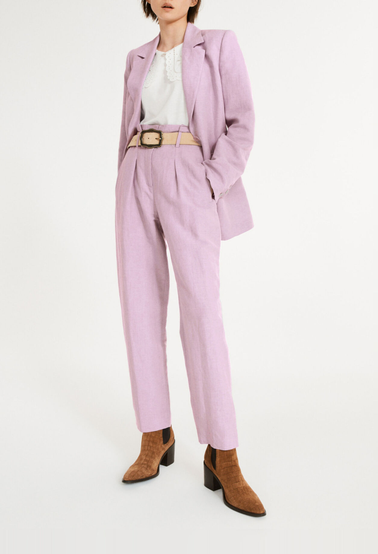 Lilac trousers