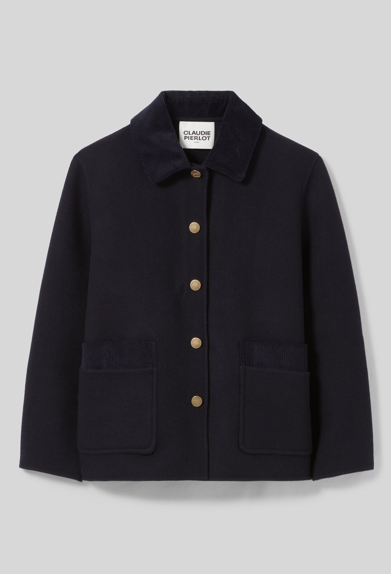 Short Wool Tailored Coat for women | Claudie Pierlot Short Wool Tailored Coat for women | Claudie Pierlot