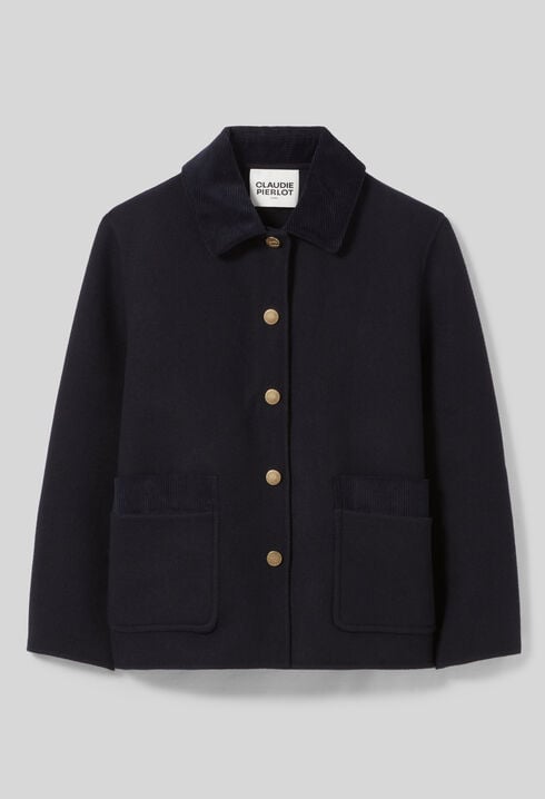 Short Wool Tailored Coat