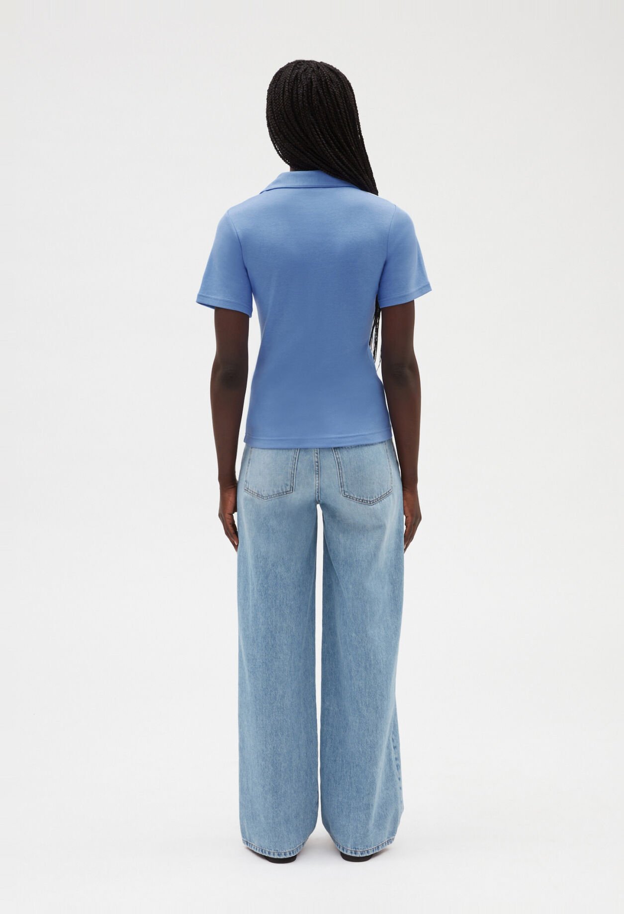 Short-sleeved polo T-shirt