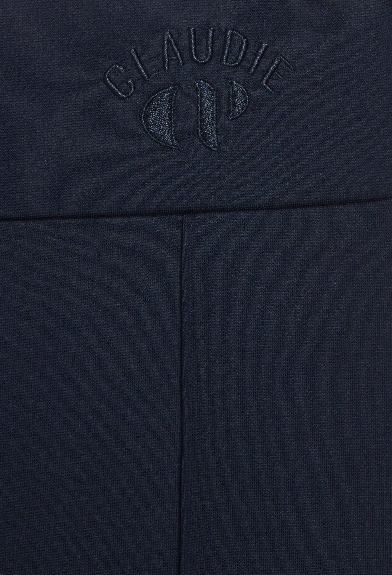 Navy knitted fuseau leggings