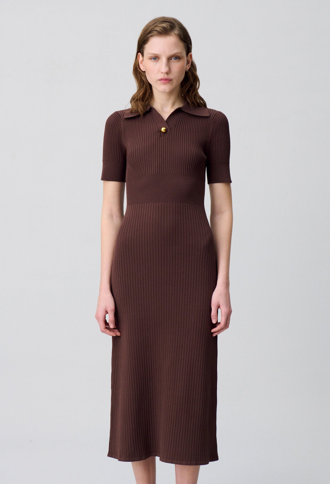Mid-length knitted dress