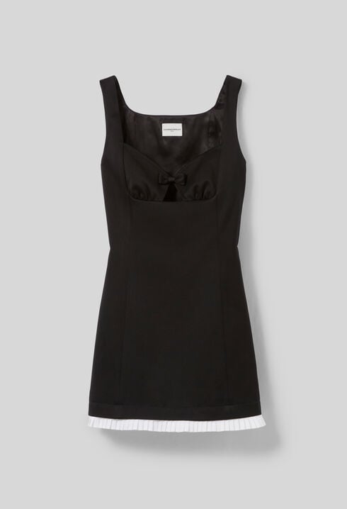 Pleated Mini Dress
