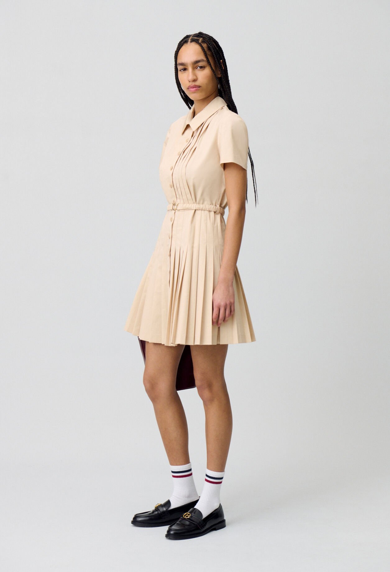 Short buttoned dress