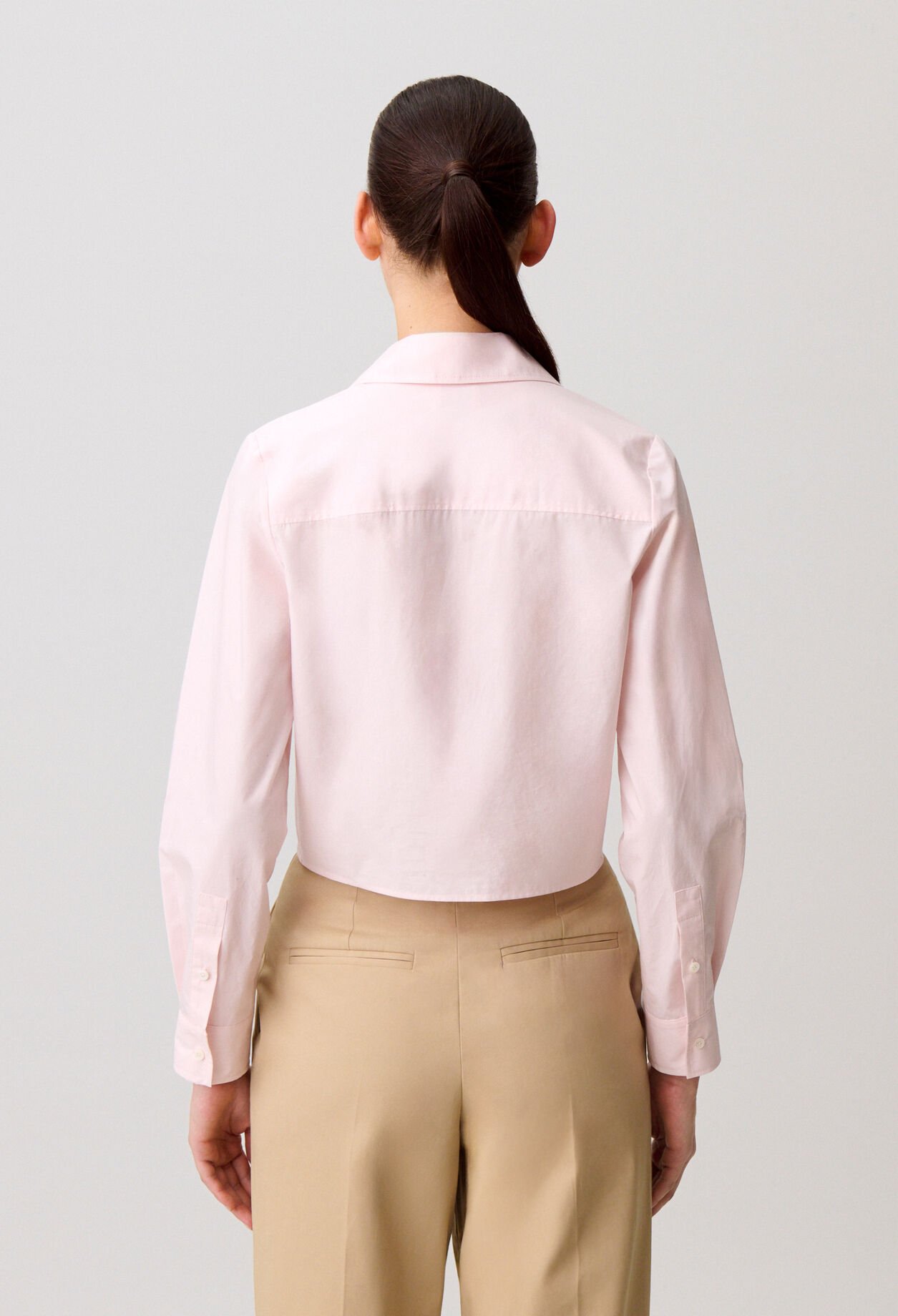 Cotton poplin shirt