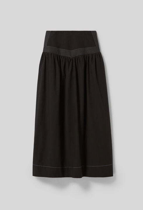 Long Basque Skirt