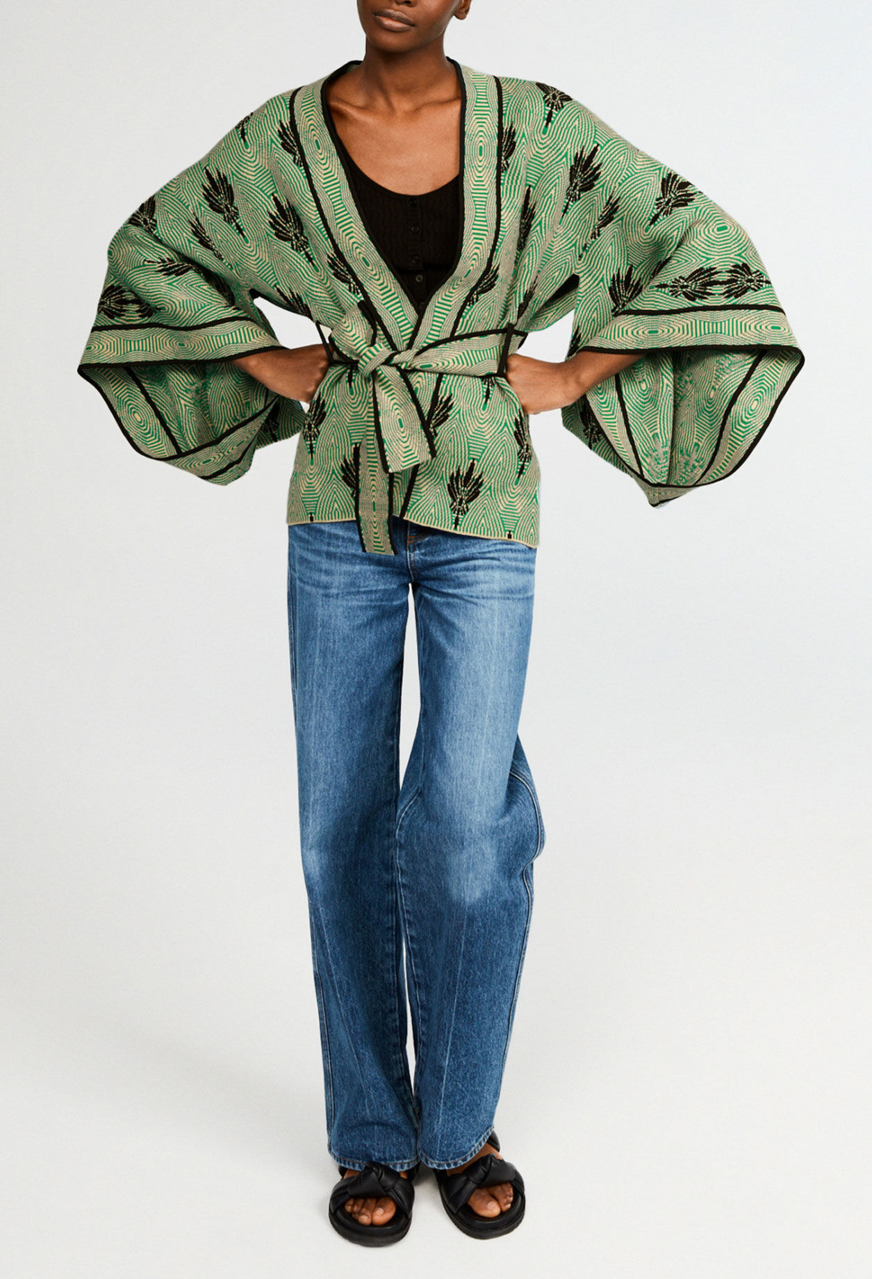 Kimono-style cardigan