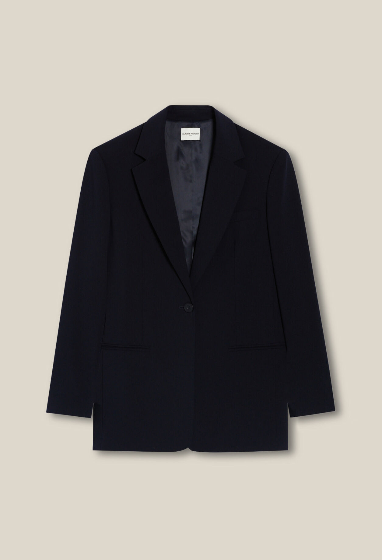 Navy oversized suit jacket
