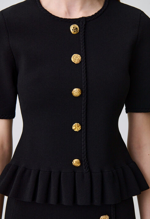 Round neck knitted top