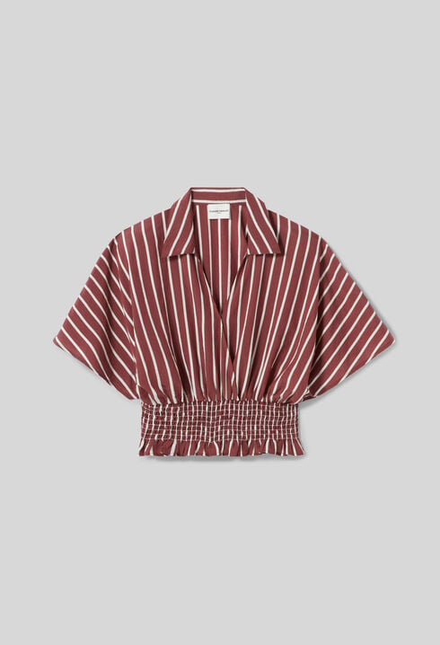Flowy striped top