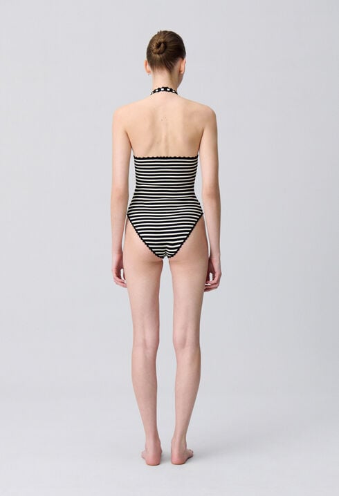 Fine Knit Striped Bodysuit