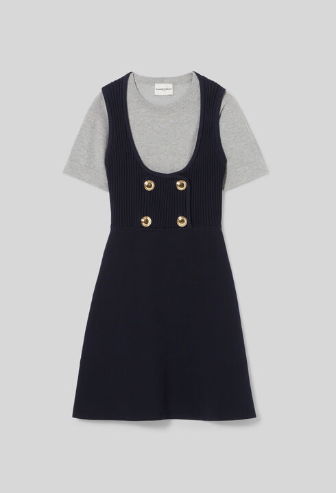 Short Knit T-Shirt Dress