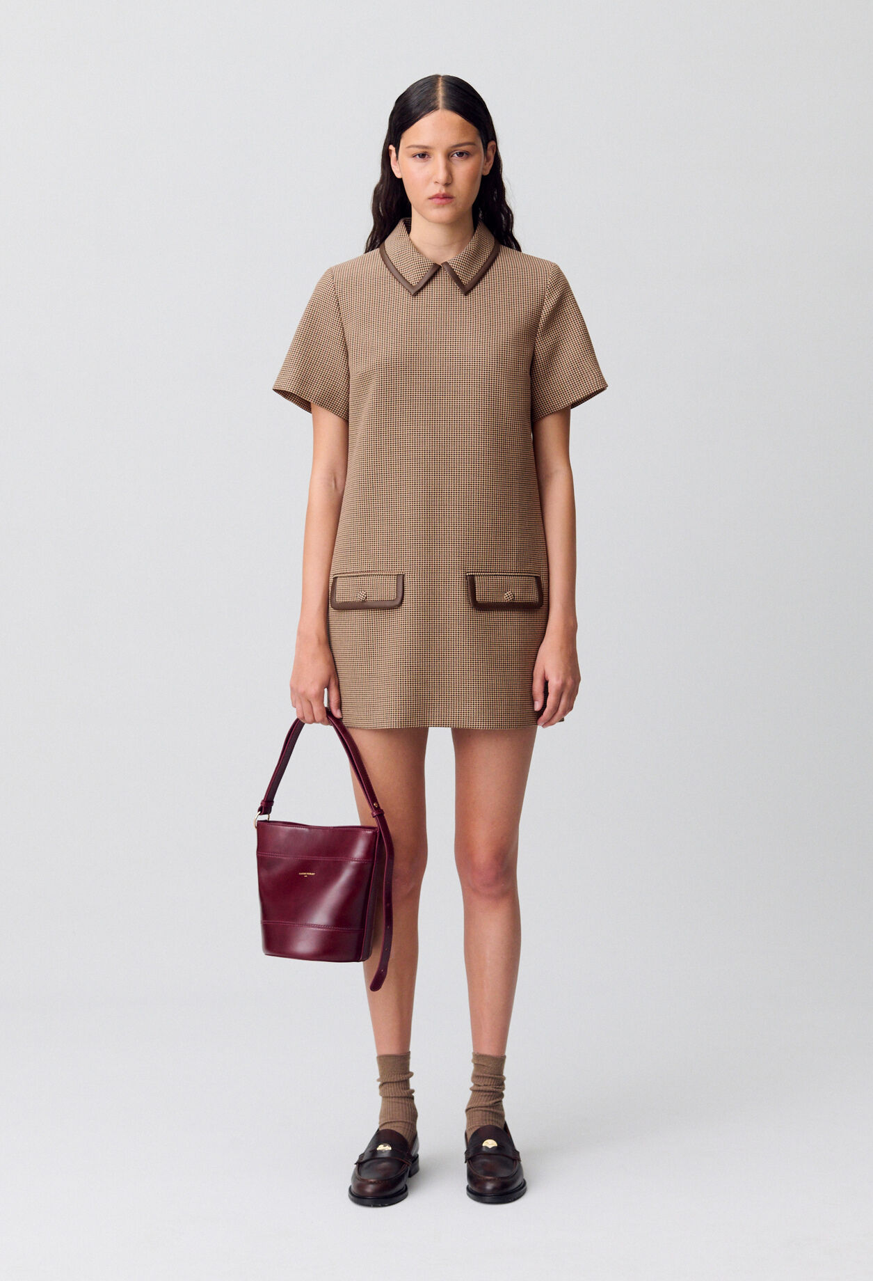 ショルダーパッド入り★ワンピース★ CLAUDIE PIERLOT CLAUDIE PIERLOT(クローディピエルロ) ワンピース