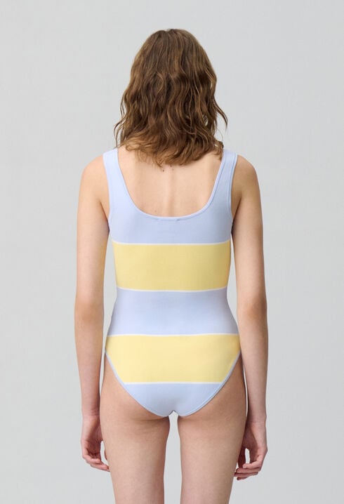 Two-Tone Fine Knit Bodysuit