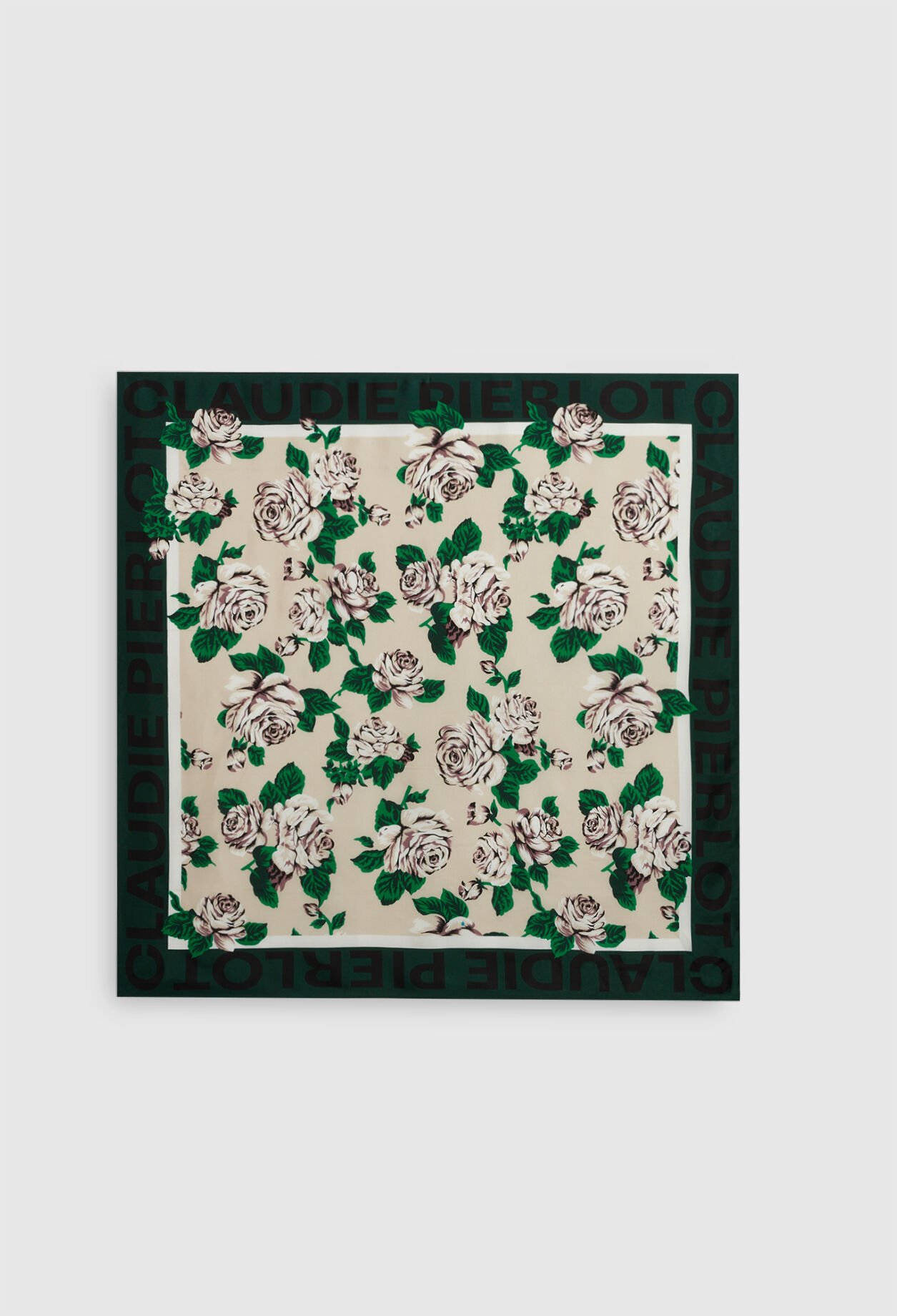 Square silk scarf
