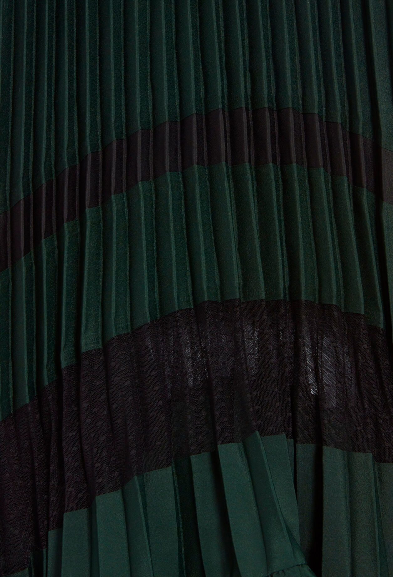 Pleated midi-length dress