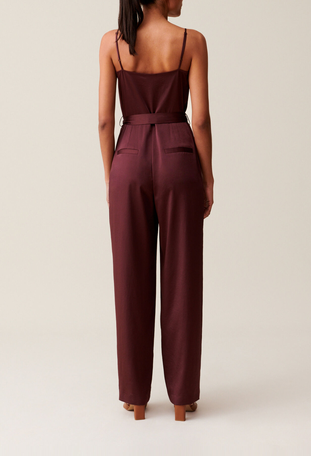 Belted Cappuccino Jumpsuit