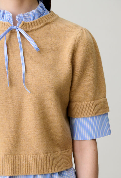 Striped wool jumper