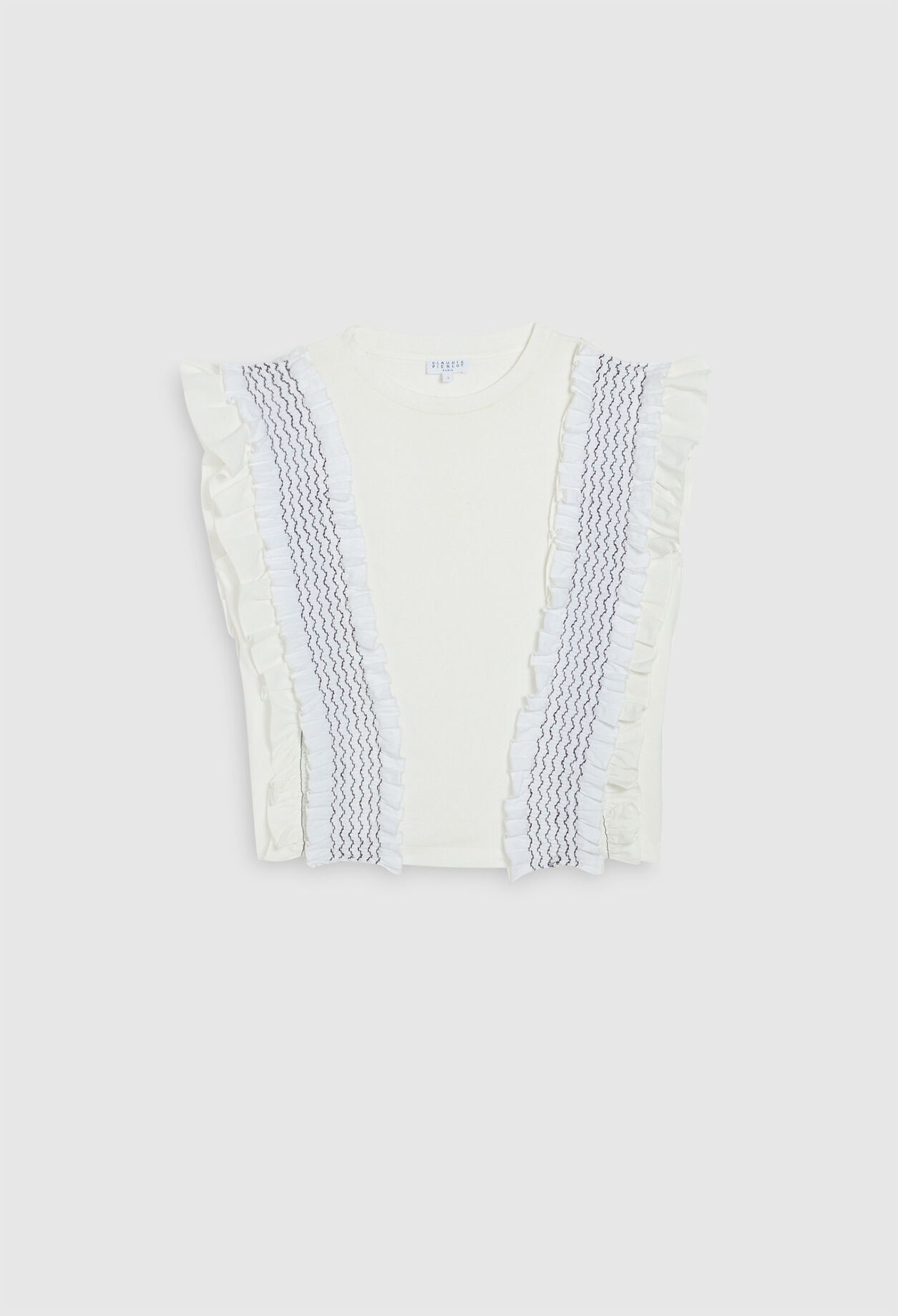 Ruffled T-shirt