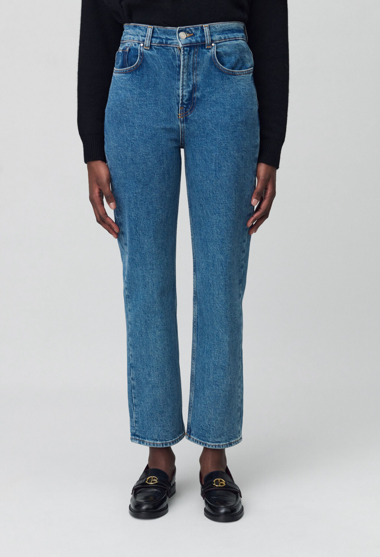 Toto Slim 7/8 jeans faded blue