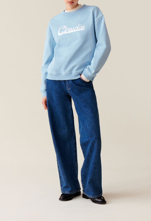Oversized Claudie Print Sweatshirt