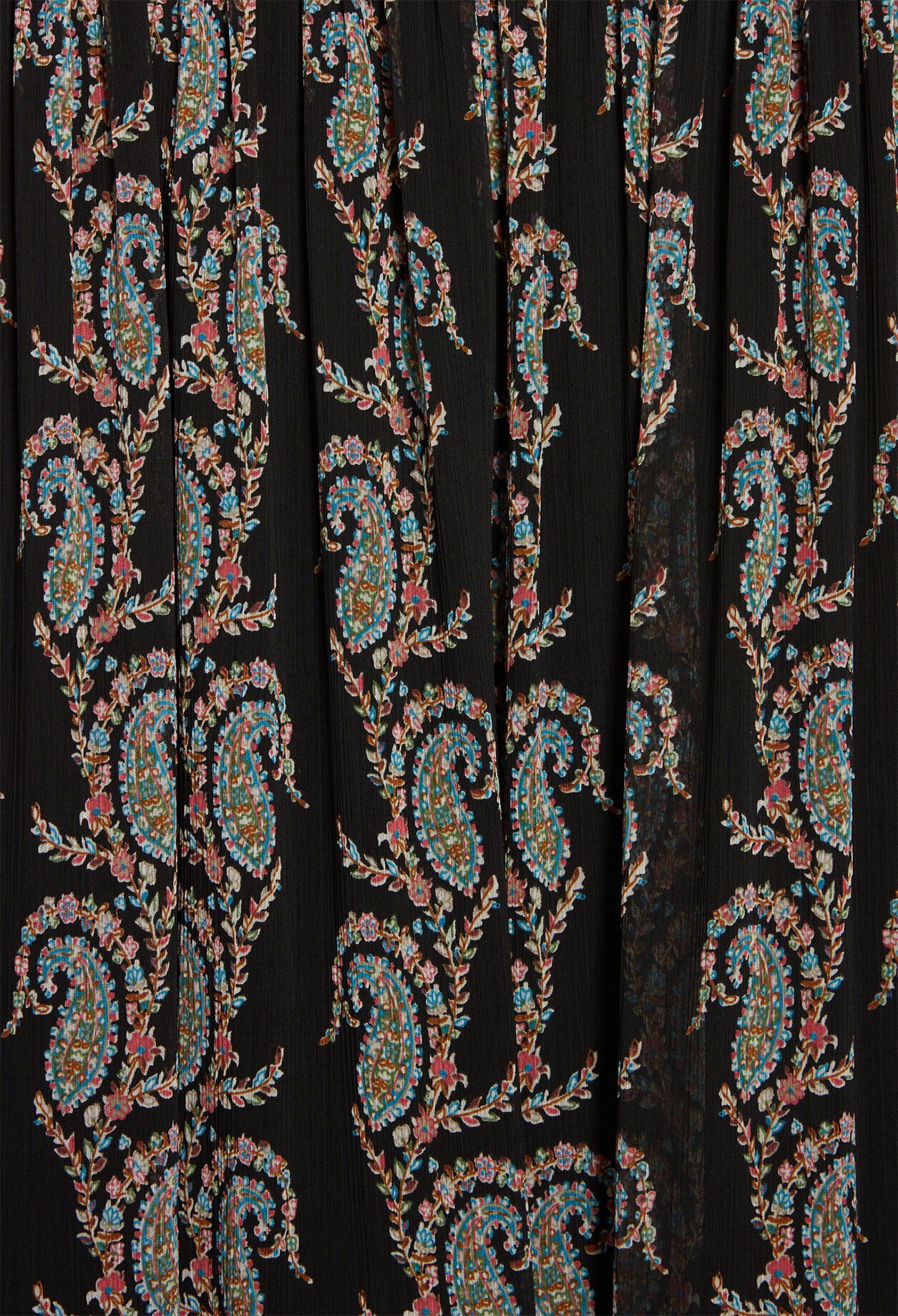 Jupe longue fluide imprimé cachemire