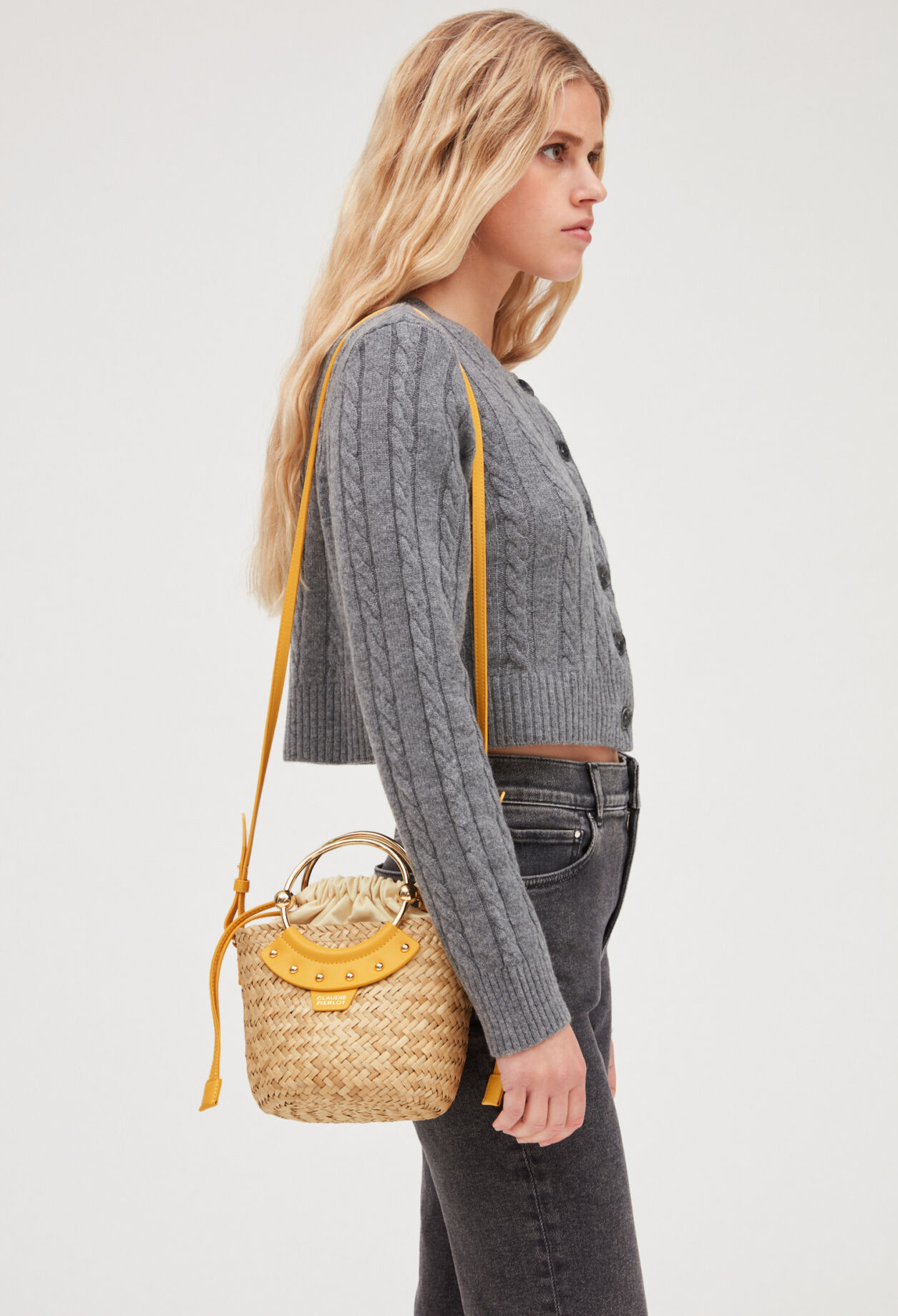 Abeille mini-basket in straw
