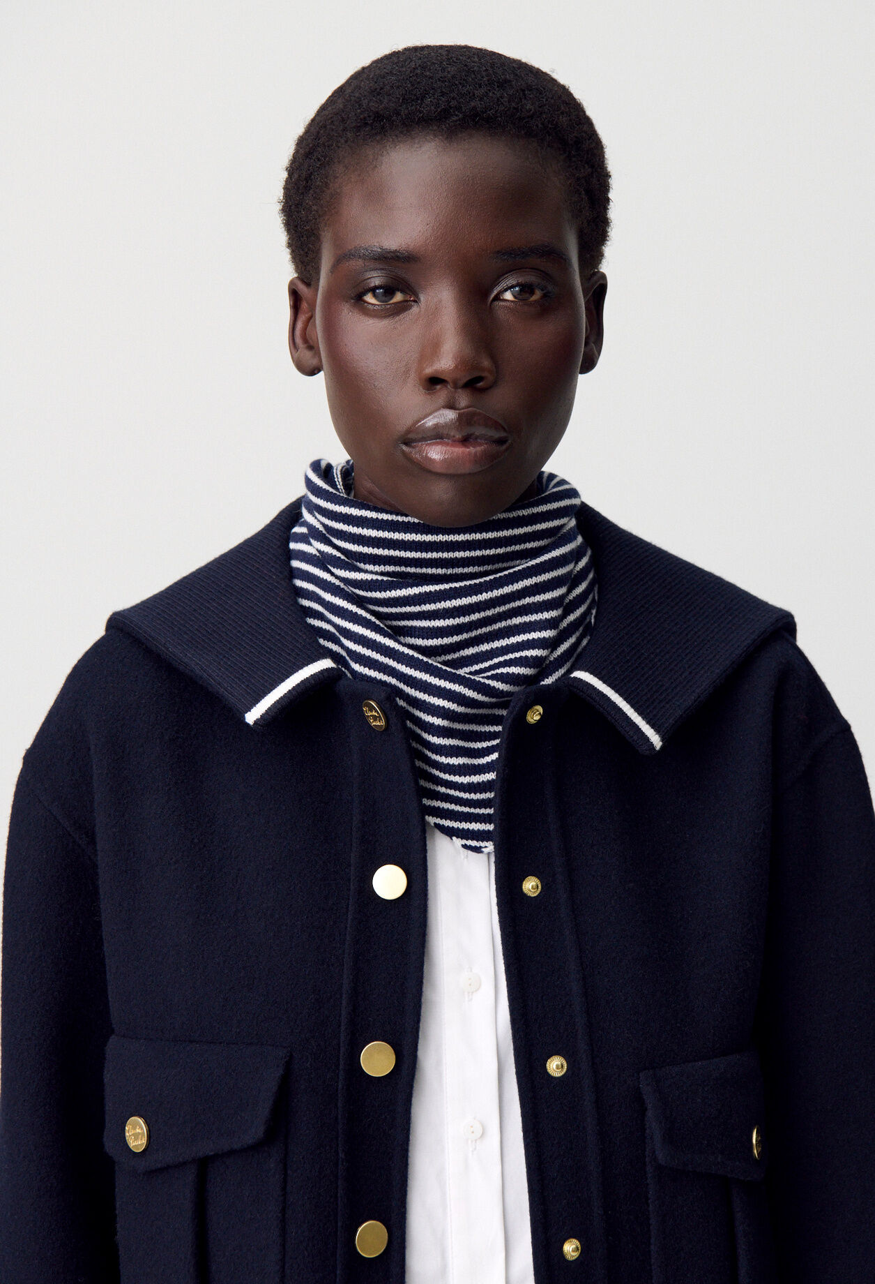 Wool and cashmere scarf