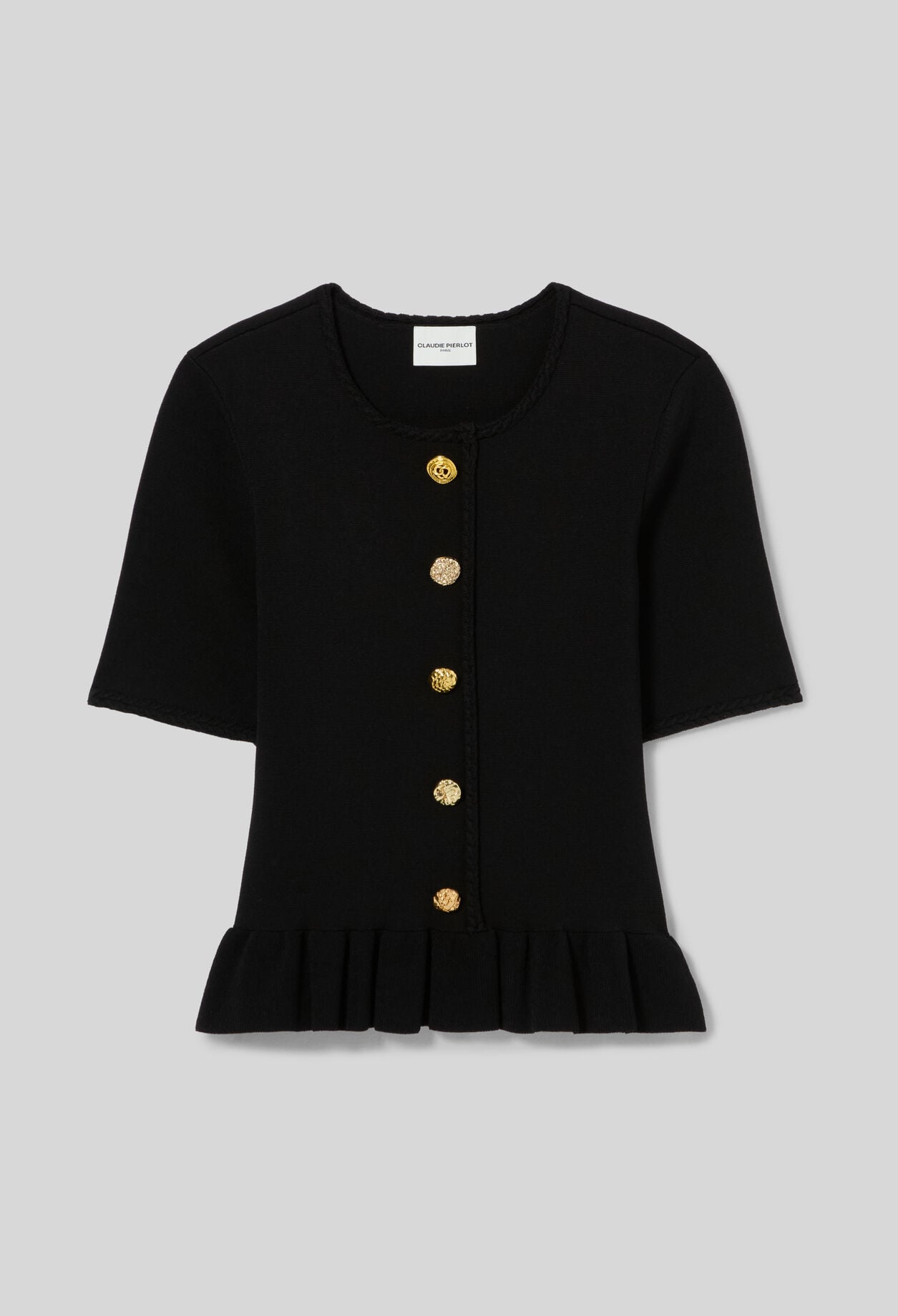 Round neck knitted top