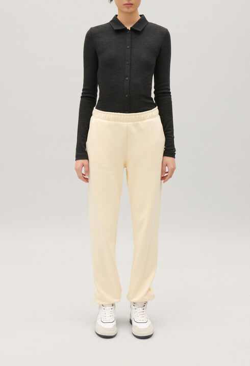Vanilla jogging bottoms