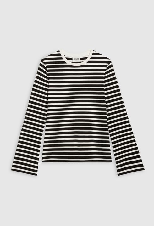 Two tone striped t-shirt