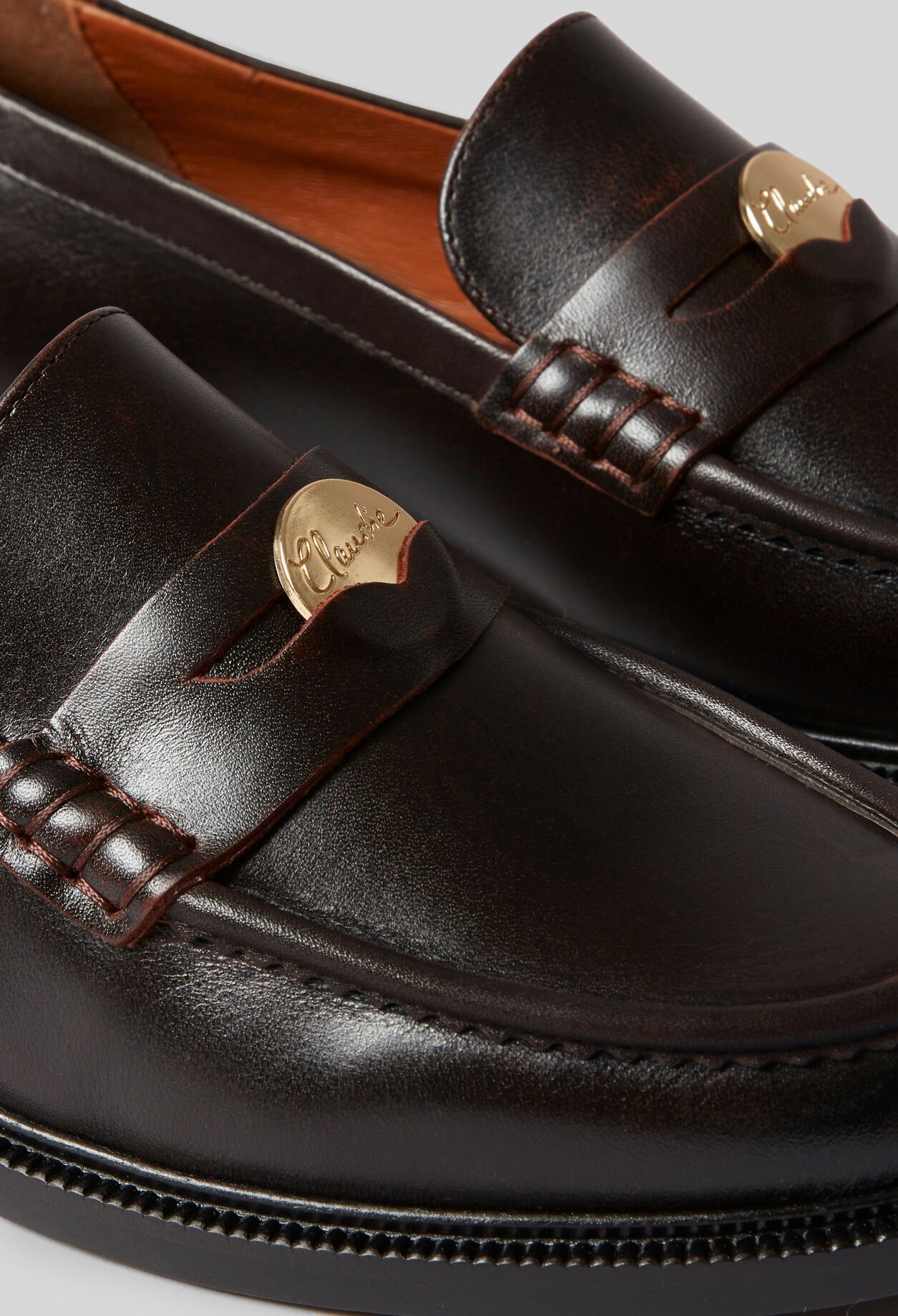 Chocolate Leather Loafers