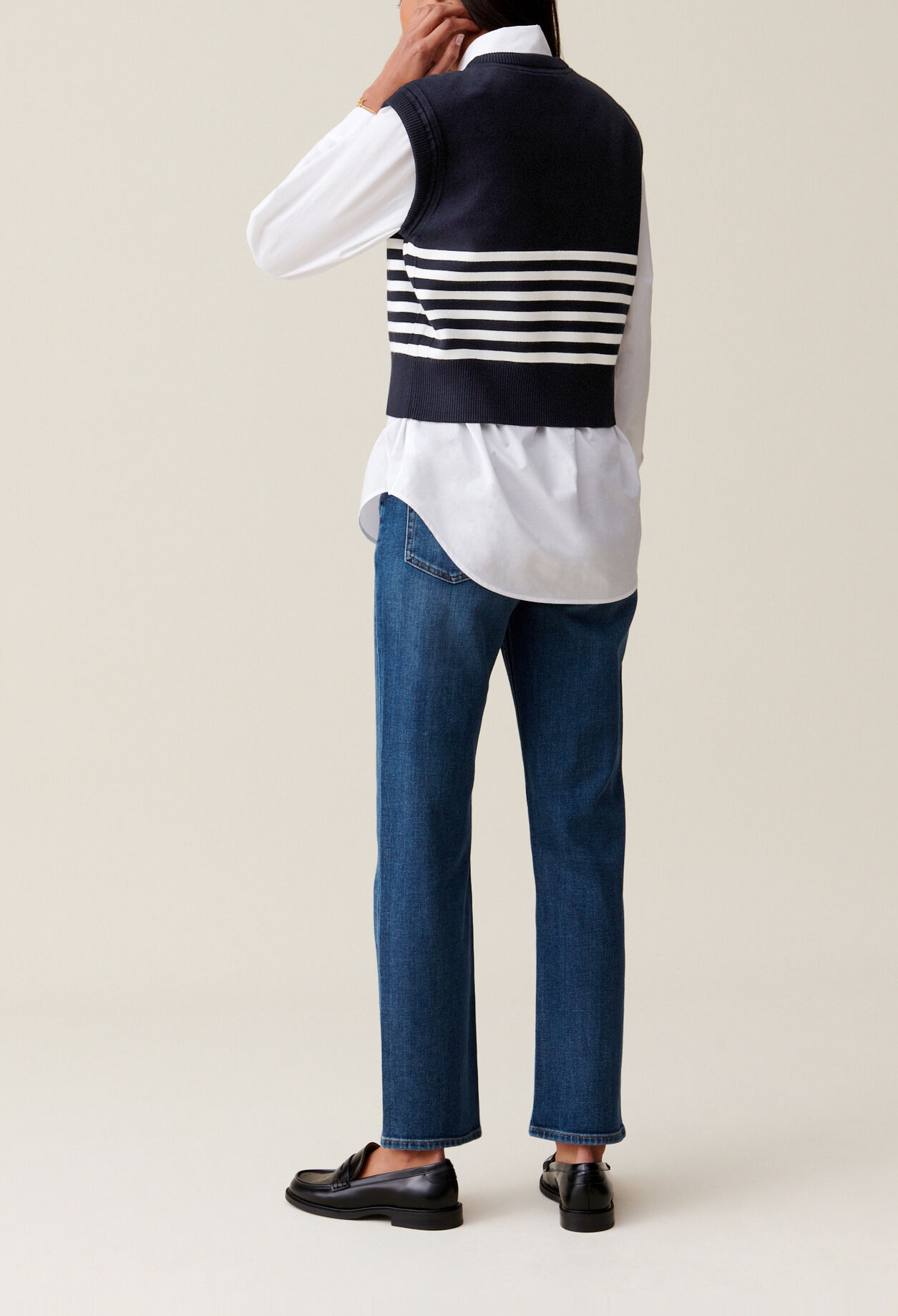 Striped Toto Sleeveless Top