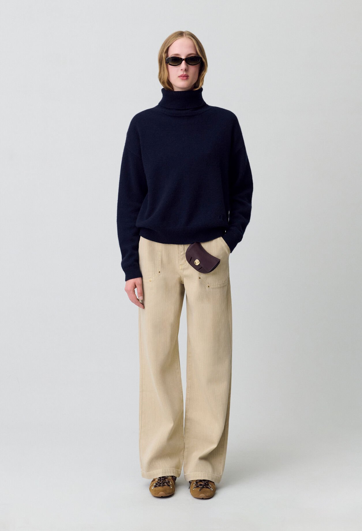 Navy cashmere jumper