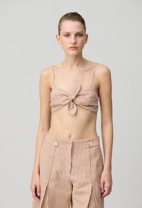 Striped Bandeau Top