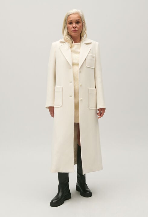 Long ivory coat