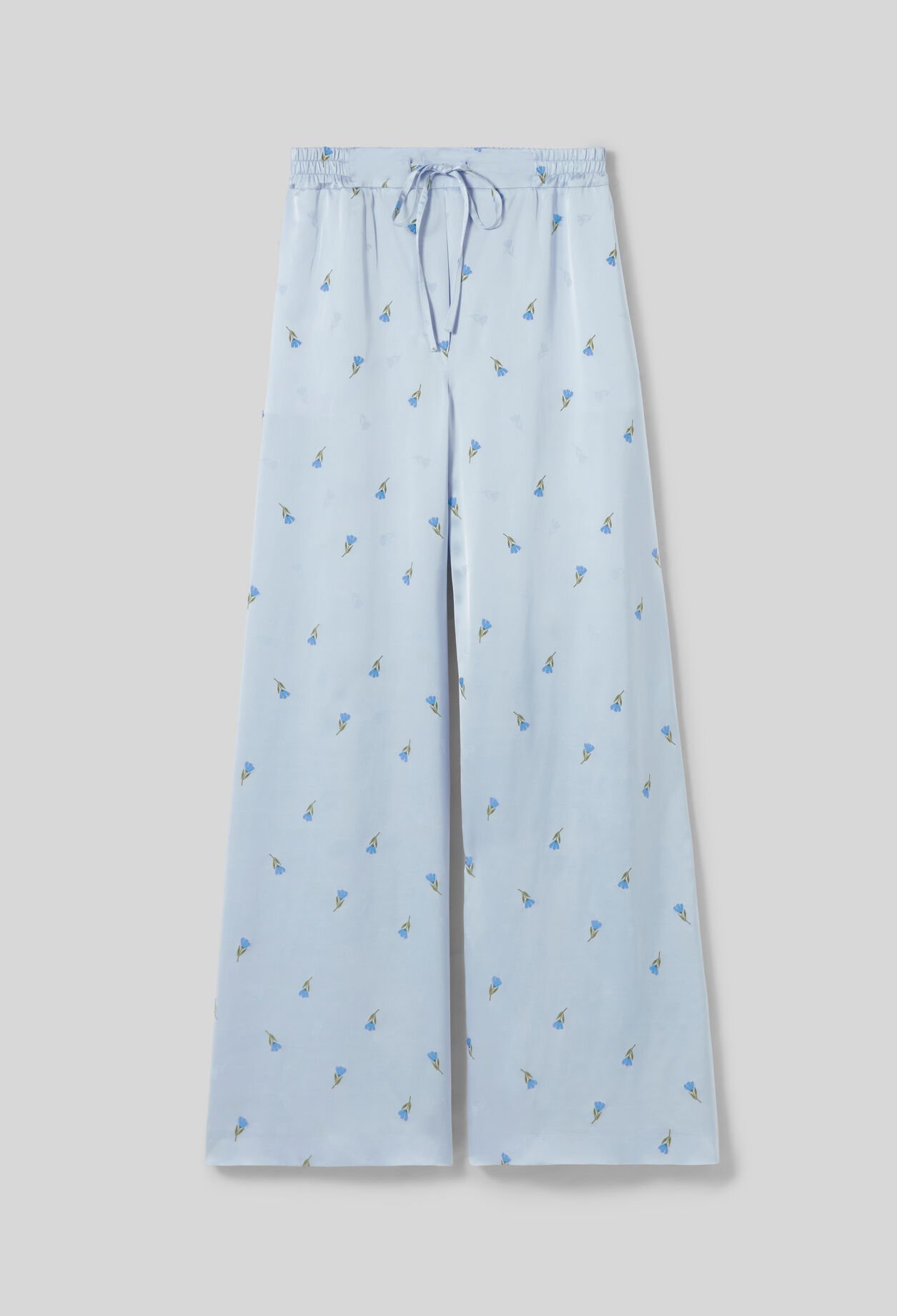 Lightweight satin trousers