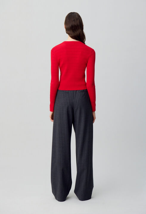 Knit Jumper with Bow Details