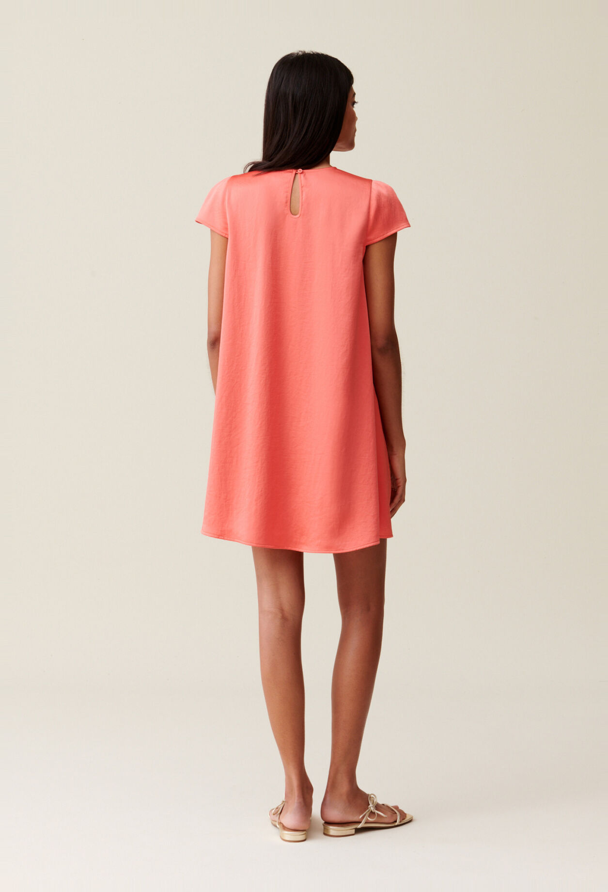 Mandarin Babydoll Mini Dress