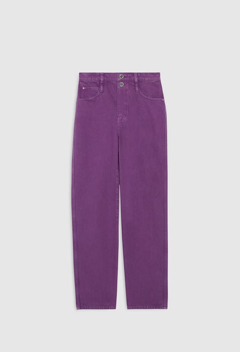 Purple jeans