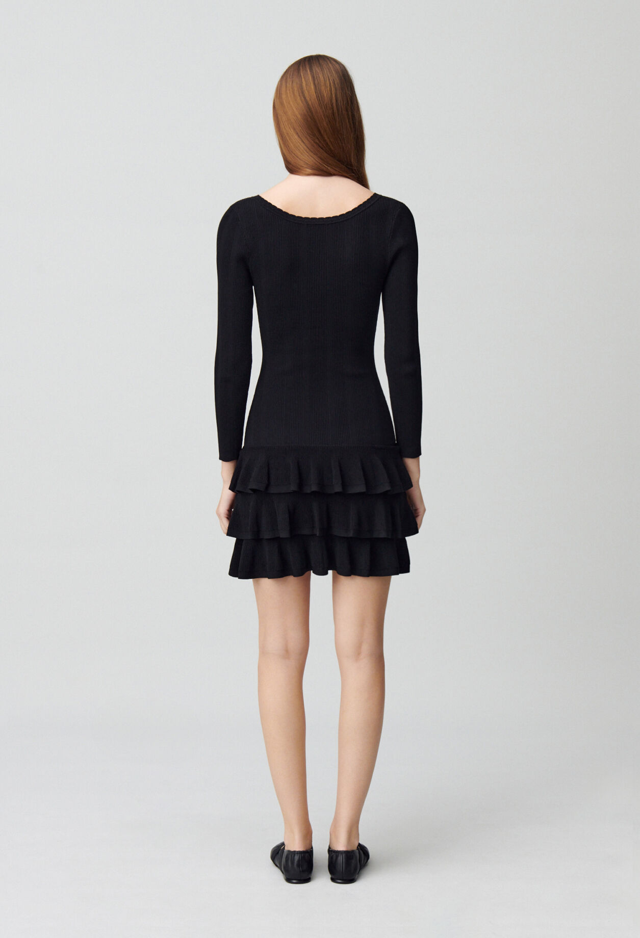 Short fine-knit dress